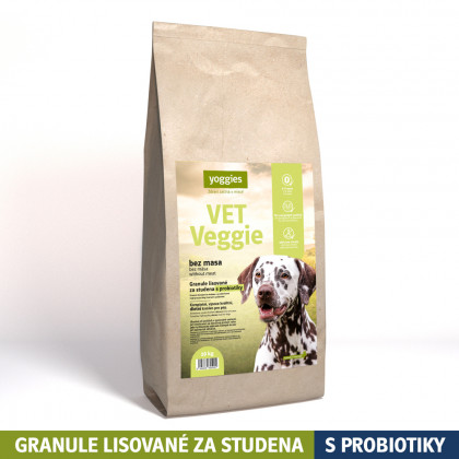 10kg Yoggies VET Veggie bez masa, granule lisované za studena s probiotiky