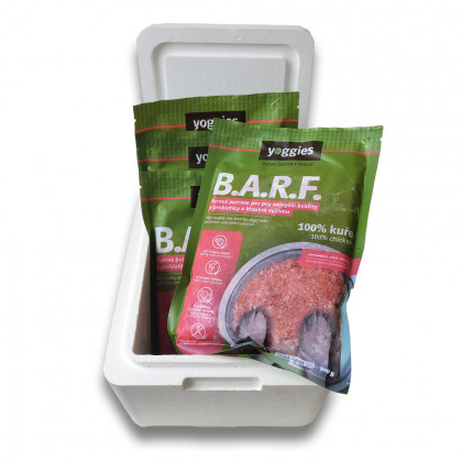 2 kg Yoggies B.A.R.F. 100% kuře s probiotiky a kloubní výživou