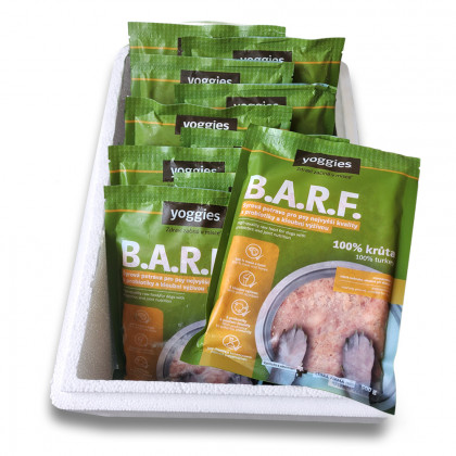 5 kg Yoggies B.A.R.F. 100% krůta s probiotiky a kloubní výživou