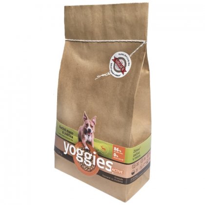 Granule Yoggies Active 1,2kg, kachna a jelen, granule lisované za studena