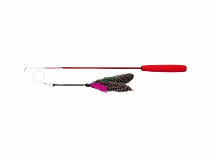 Teleskopická tyč s hračkou pro kočky 40-98 cm