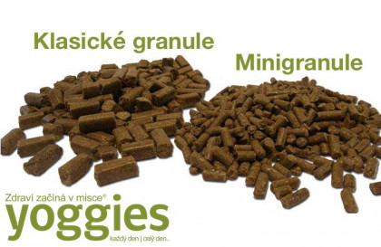 Vzorek granulí Yoggies pro psy - velikost MINIGRANULE