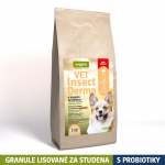 10kg Yoggies VET Insect Derma s hmyzím proteinem, minigranule lisované za studena s probiotiky