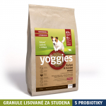 10kg Yoggies Kuřecí&hovězí maso, minigranule lisované za studena s probiotiky