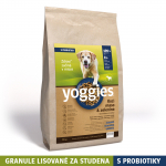 10kg Yoggies Kozí maso&zelenina, hypoalergenní granule lisované za studena s probiotiky