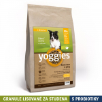 10kg Yoggies Krůtí maso&jáhly, granule lisované za studena s probiotiky