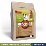 2 kg MINIGRANULE Yoggies, kuřecí a hovězí maso, granule lisované za studena