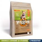 2 kg, Yoggies Active kachna a zvěřina, granule lisované za studena s probiotiky